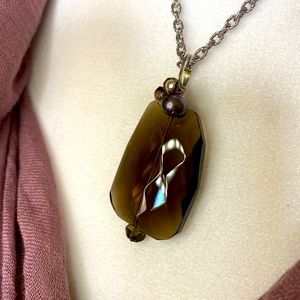 Deb Guyot smoky topaz pendent